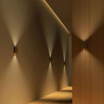 Lamp Motion Sensor Wooden Rechargeable