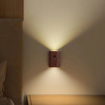 Lamp Motion Sensor Wooden Rechargeable