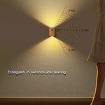 Lamp Motion Sensor Wooden Rechargeable