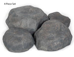 Landscaping Rock Set Fiberglass UV-Resistant Fixture Covers