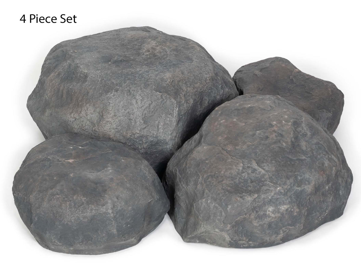 Landscaping Rock Set Fiberglass UV-Resistant Fixture Covers