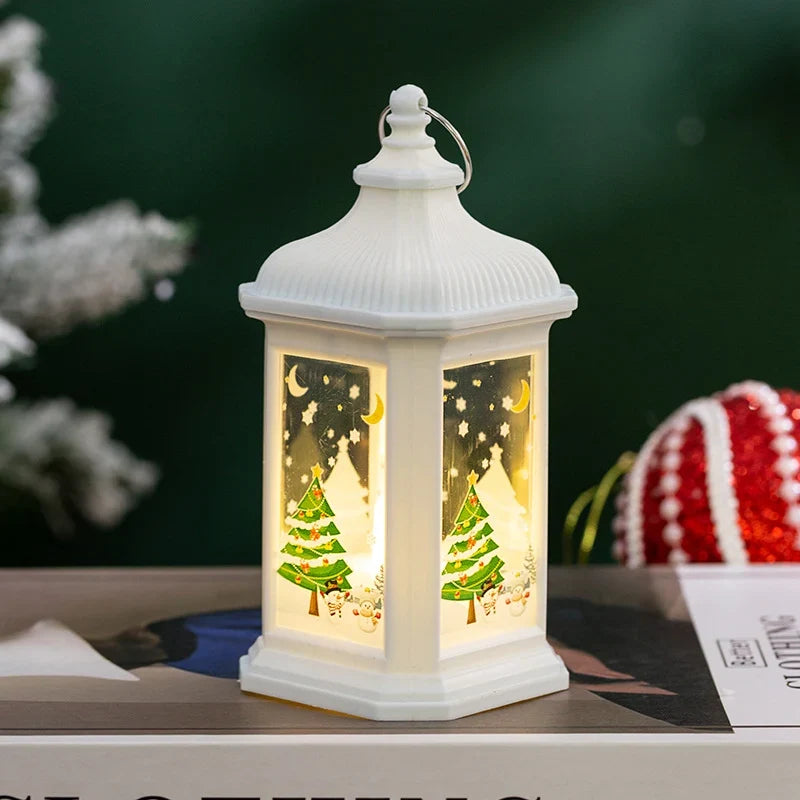 Lantern Christmas Scene Battery-Free Hanging & Tabletop