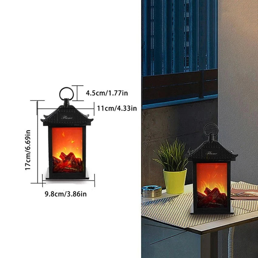Lantern Flameless Flickering LED USB & Battery