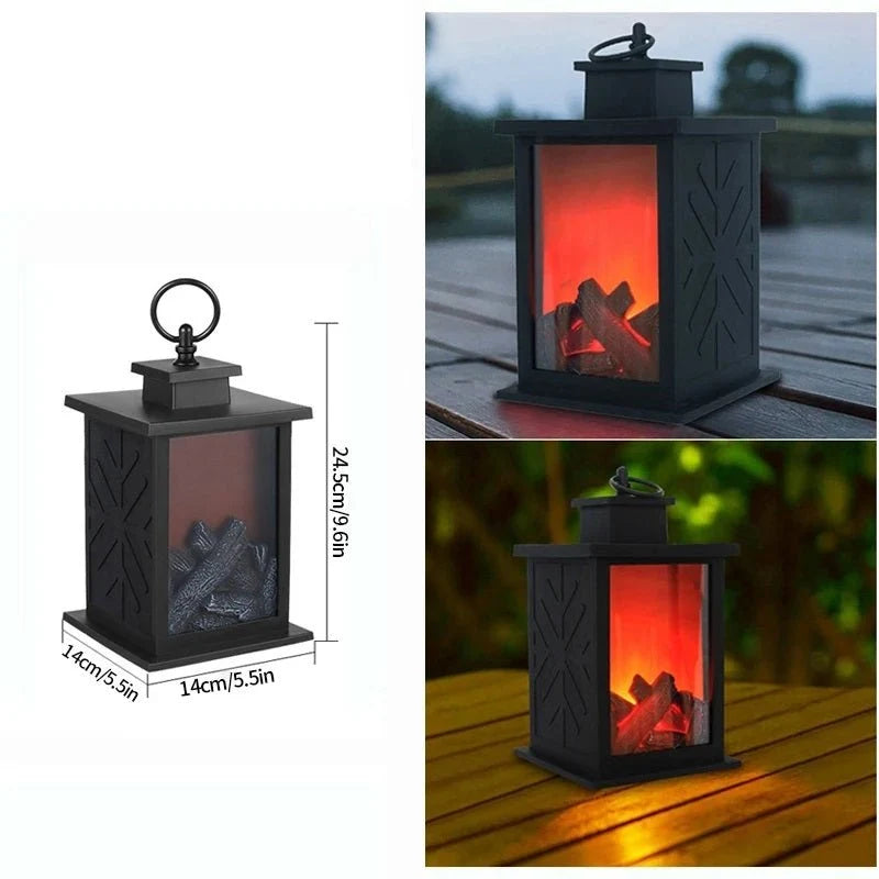 Lantern Flameless Flickering LED USB & Battery