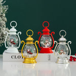Lantern Glass & Metal Festive Motifs Soft Warm Light