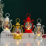 Lantern Glass & Metal Festive Motifs Soft Warm Light