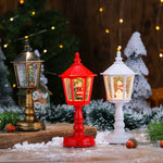 Lantern Santa Figurine Energy-Efficient LED Indoor & Outdoor