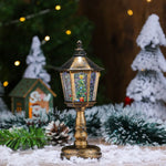 Lantern Santa Figurine Energy-Efficient LED Indoor & Outdoor