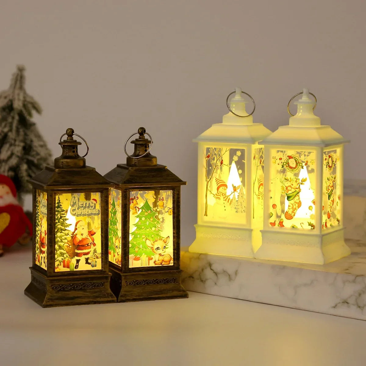 Lantern Santa Graphic Lightweight & Durable