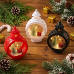 Lantern Tabletop Soft Warm LED Tree & Gifts Cutout