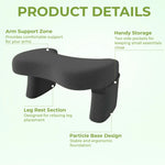 Lap Desk Pillow Ergonomic Backrest Built-In Armrests & Side Pocket