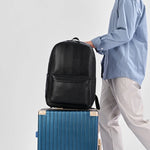 Laptop Backpack Leather Fits 15-Inch Laptops Organized Storage