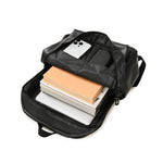 Laptop Backpack Leather Fits 15-Inch Laptops Organized Storage