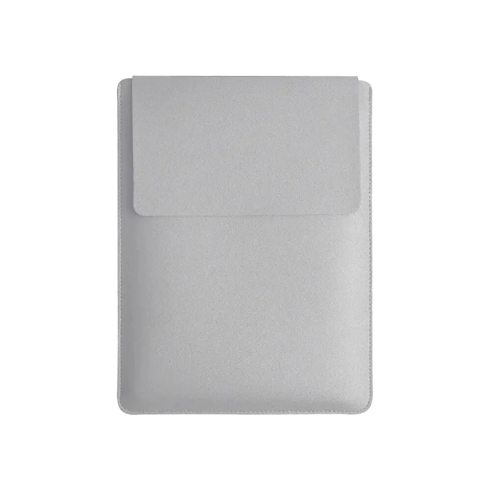 Laptop Sleeve PU Leather Plush Lining Mouse Pad Function