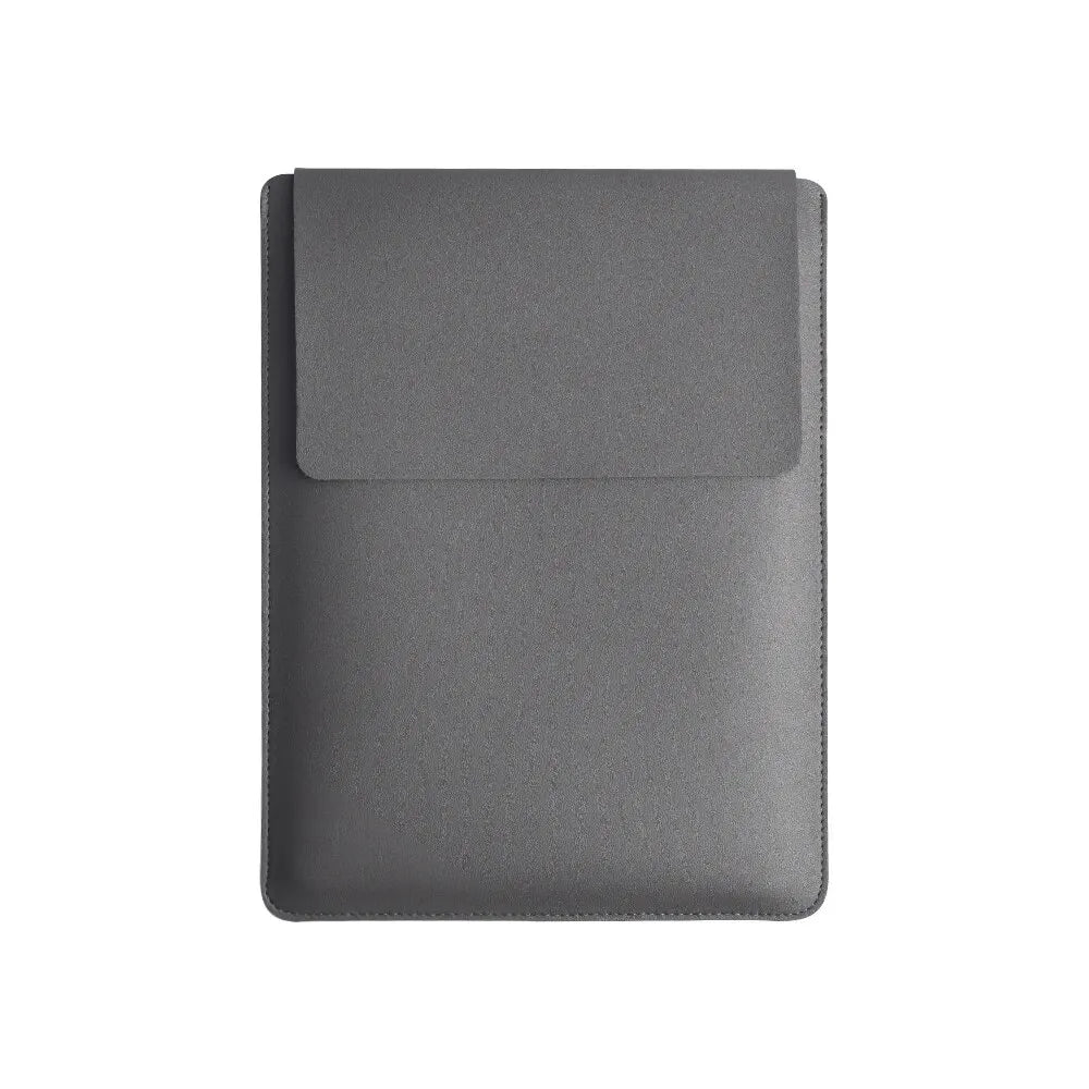 Laptop Sleeve PU Leather Plush Lining Mouse Pad Function