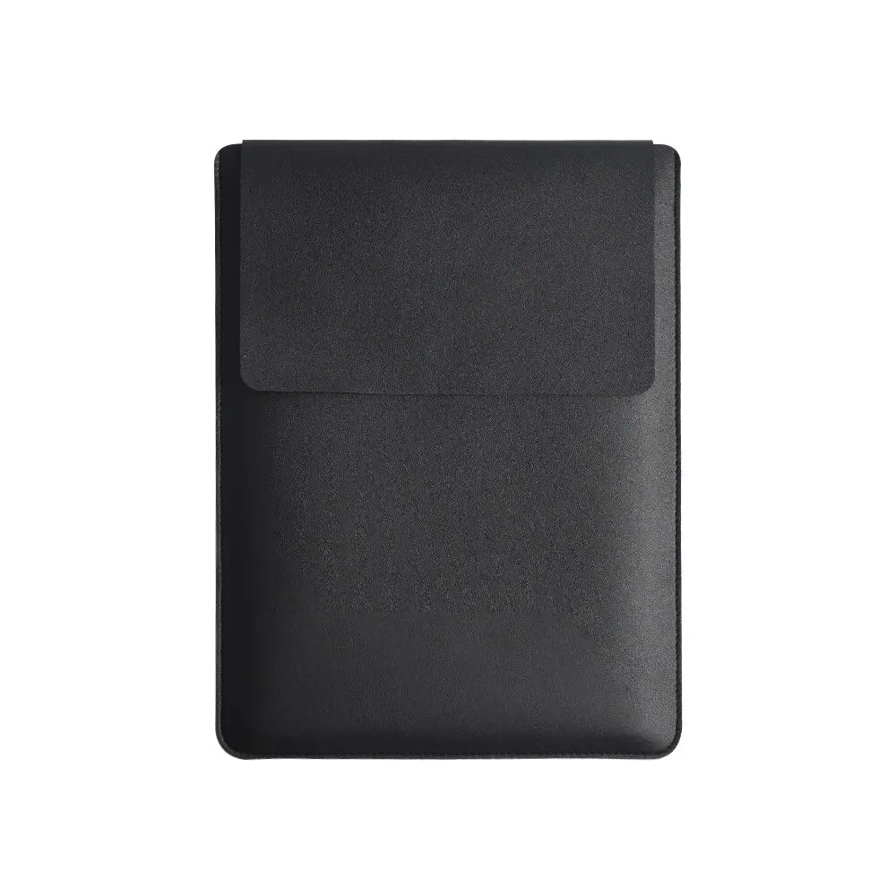 Laptop Sleeve PU Leather Plush Lining Mouse Pad Function