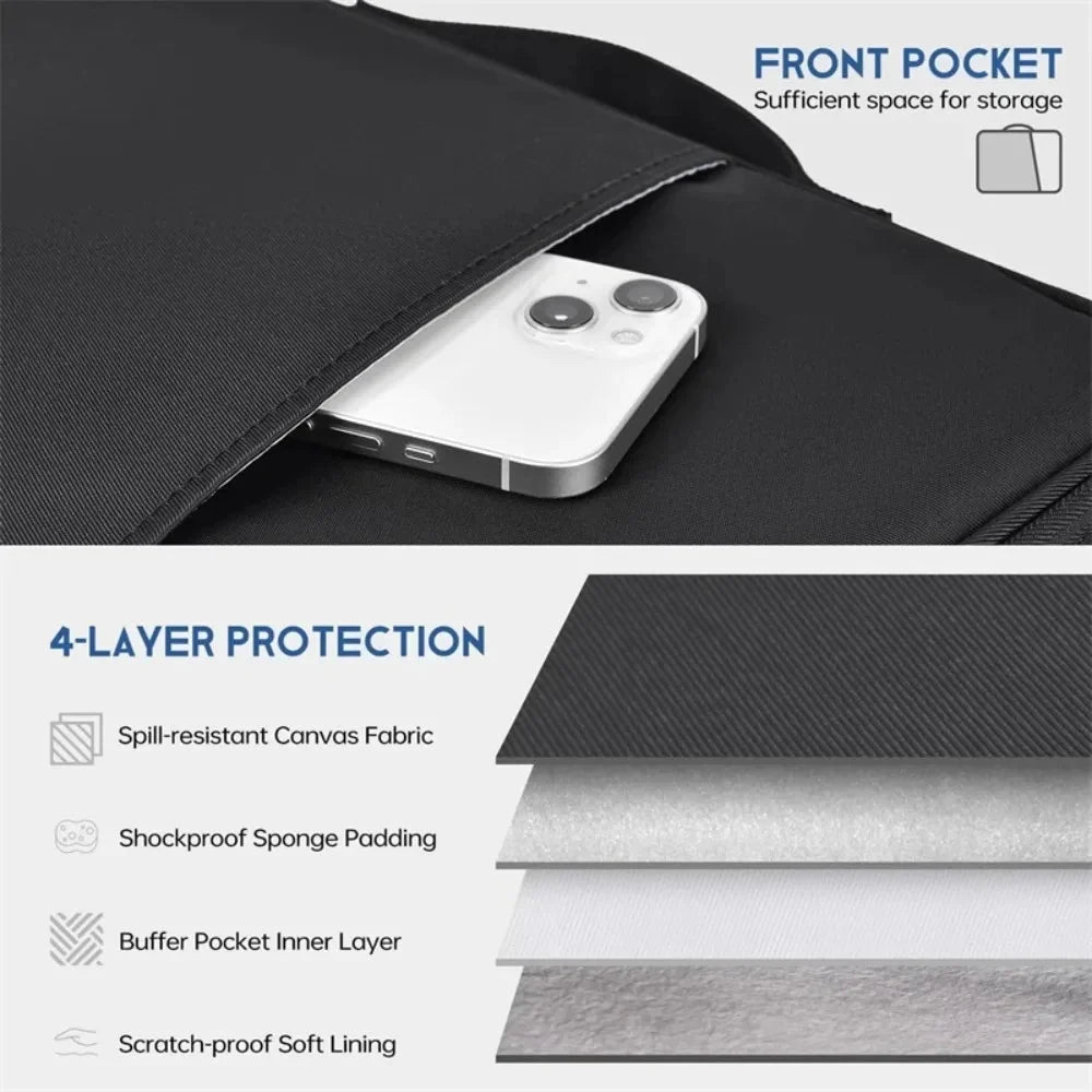 Laptop Sleeve Waterproof Shock-Absorbing Slim Design