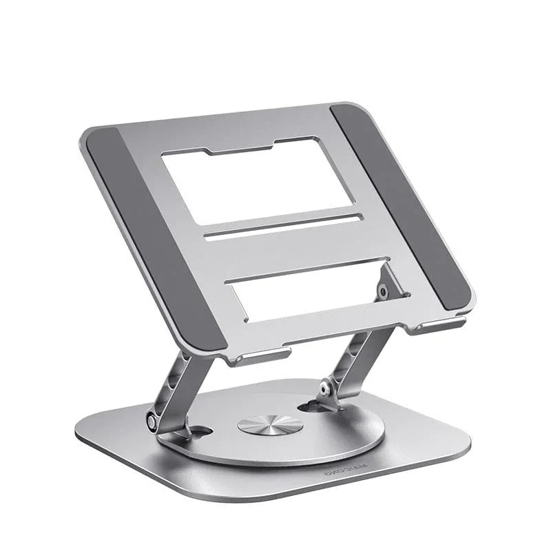 Laptop Stand 360° Rotating Adjustable Aluminum & Silicone Pads