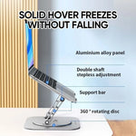 Laptop Stand 360° Rotating Adjustable Aluminum & Silicone Pads
