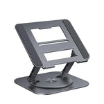 Laptop Stand 360° Rotating Adjustable Aluminum & Silicone Pads