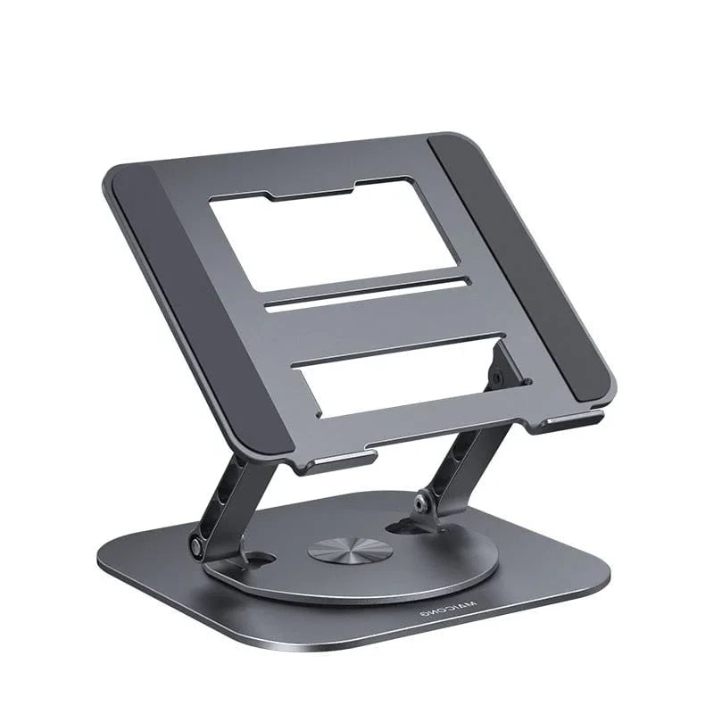 Laptop Stand 360° Rotating Adjustable Aluminum & Silicone Pads