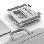 Laptop Stand 360° Rotating Adjustable Aluminum & Silicone Pads