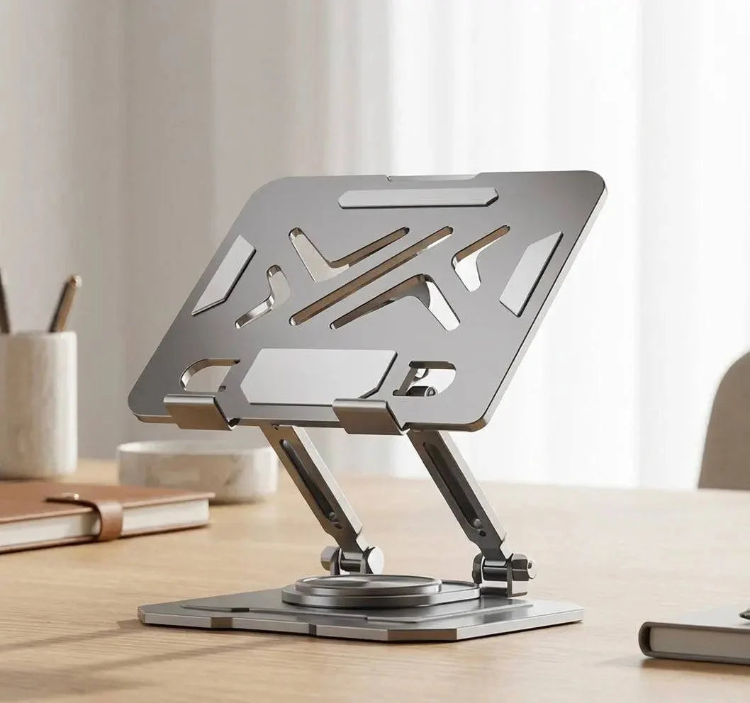 Laptop Stand Height-Adjustable & 360° Rotating Foldable Aluminium Alloy