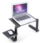 Laptop Stand Height-Adjustable Folding Aluminum With Mouse Tray