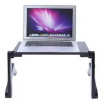 Laptop Stand Height-Adjustable Folding Aluminum With Mouse Tray