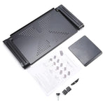 Laptop Stand Height-Adjustable Folding Aluminum With Mouse Tray