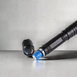 Laser Flashlight Blue Adjustable Focus Fire Starter