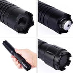 Laser Flashlight Blue Adjustable Focus Fire Starter