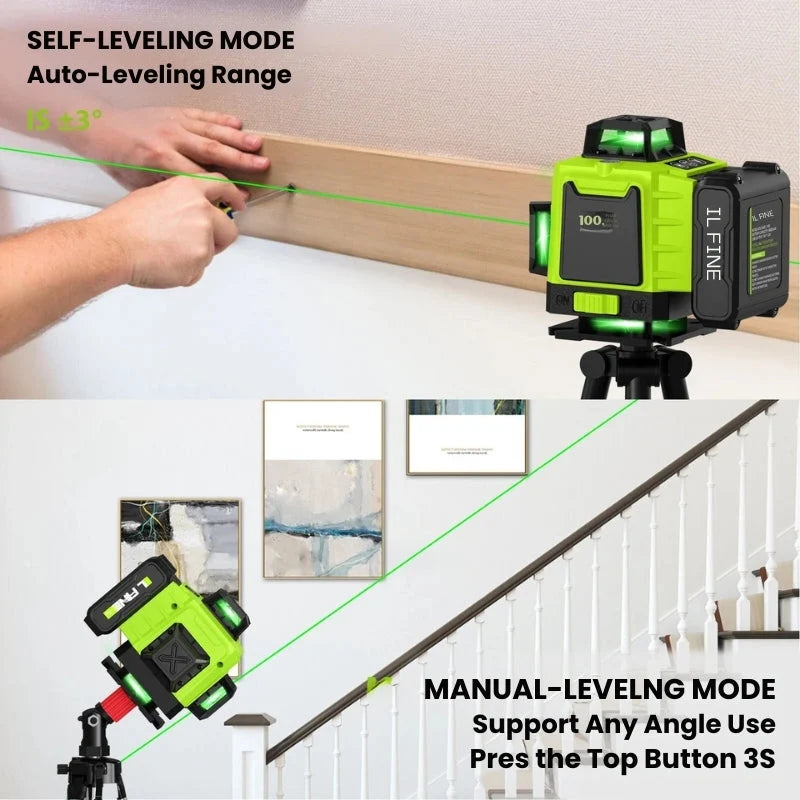 Laser Level 16-Line 360 Degree Bluetooth App Control