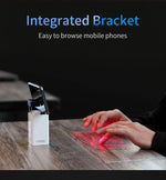 Laser Projection Keyboard Portable Bluetooth & USB Rechargeable Battery