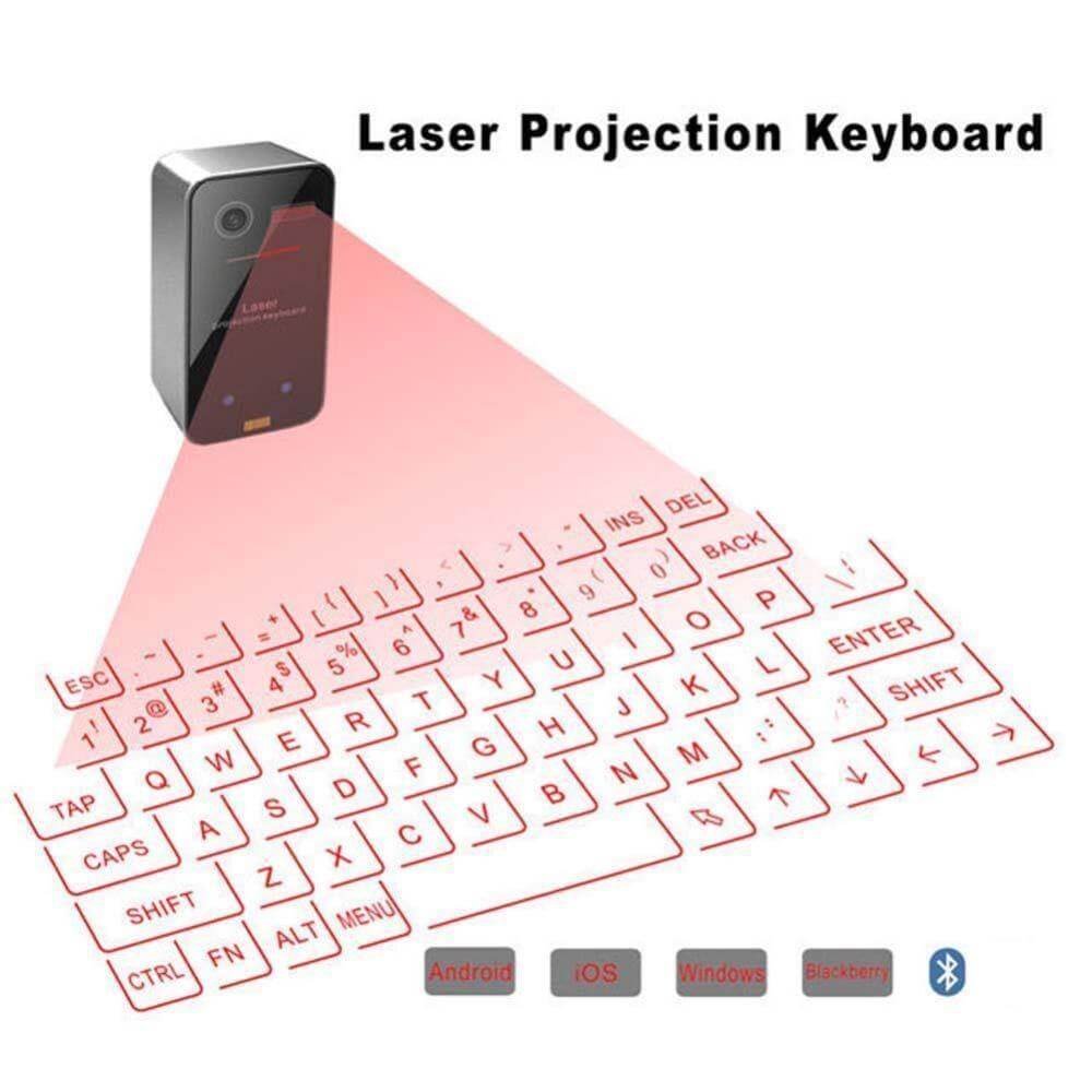 Laser Projection Keyboard Portable Bluetooth & USB Rechargeable Battery