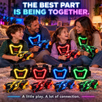 Laser Tag Set Infrared Blasters Light-Up Targets Sound & Vibration Feedback