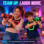 Laser Tag Set Infrared Blasters Light-Up Targets Sound & Vibration Feedback