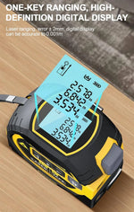 Laser Tape Measure 197 Ft Rangefinder 16 Ft Tape