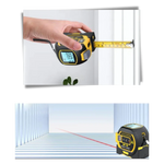 Laser Tape Measure 3-in-1 131 Ft Backlit LCD