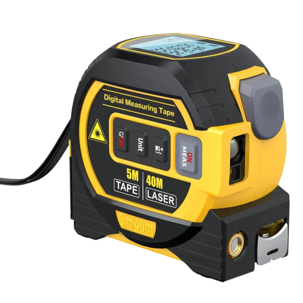 Laser Tape Measure Distance Area & Volume Backlit LCD
