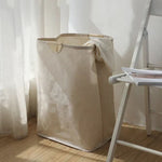 Laundry Basket Cotton Linen Foldable Space-Saving With Handles