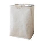 Laundry Basket Cotton Linen Foldable Space-Saving With Handles