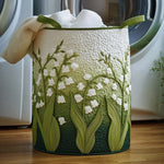 Laundry Basket Hand-Quilted Appliqué Reinforced Handles 60L Capacity