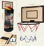 Laundry Hamper Basketball Hoop Design Breathable Mesh