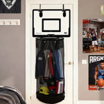 Laundry Hamper Basketball Hoop Design Breathable Mesh