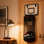 Laundry Hamper Basketball Hoop Design Breathable Mesh