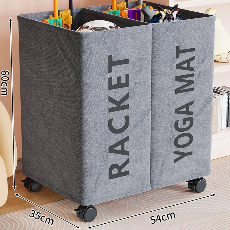 Laundry Hamper Slim Space-Saving Breathable Fabric