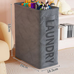 Laundry Hamper Slim Space-Saving Breathable Fabric
