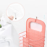Laundry Storage Basket Wall-Mounted Foldable No-Drill Installation Holds 22 Lb+