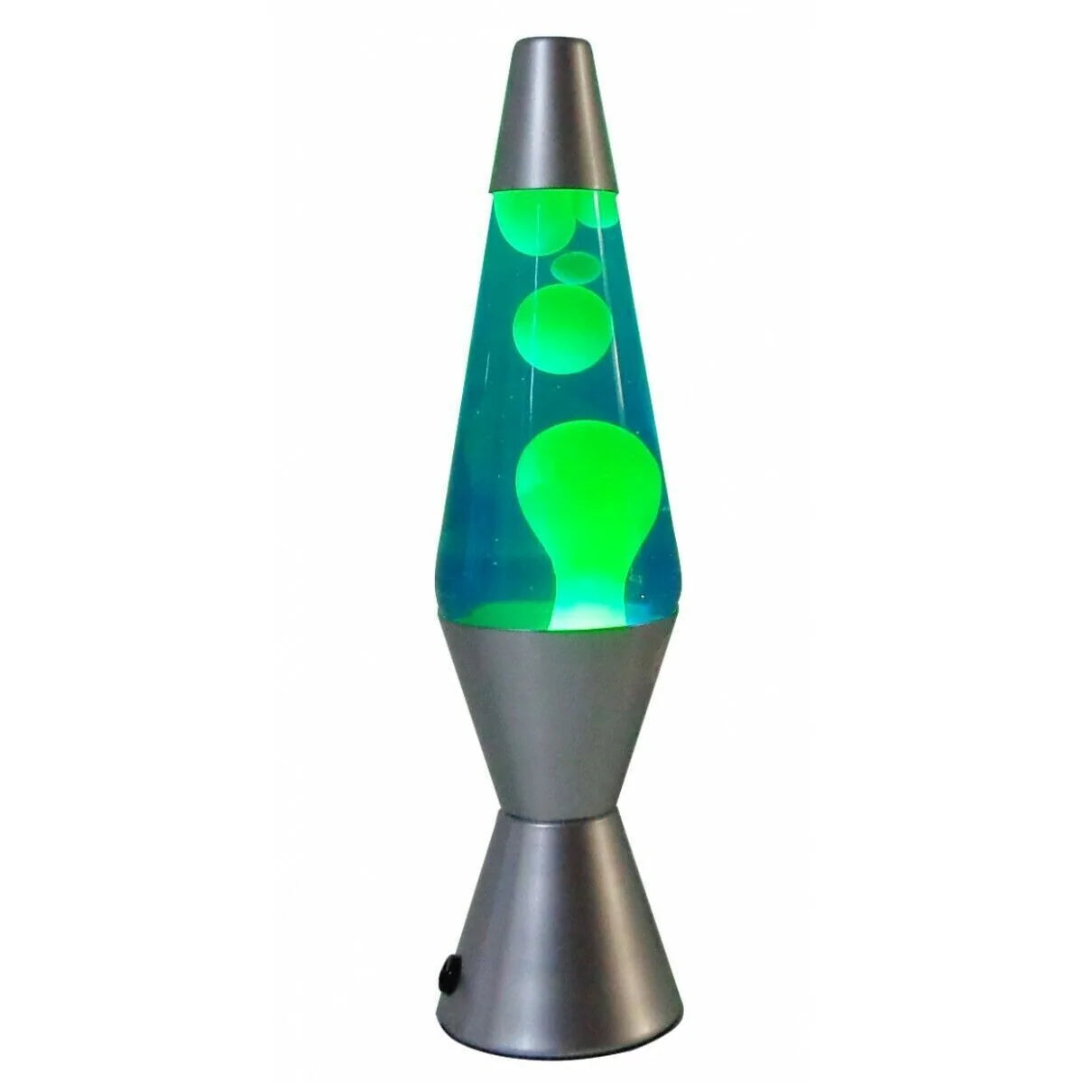 Lava Lamp Retro Glass and Metal Warm Glow Wax Motion